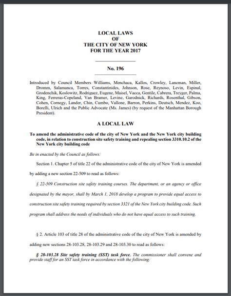 nyc local law 196|LOCAL LAW 196 OF 2017 ANNUAL REPORT .